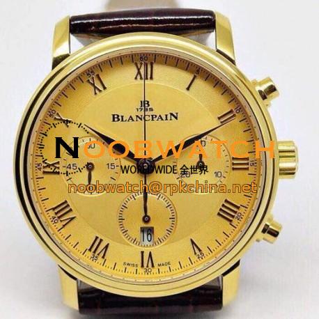 Replica Blancpain Villeret Rose Gold Gold Dial Swiss 7750