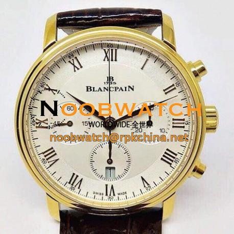 Replica Blancpain Villeret Rose Gold White Dial Swiss 7750