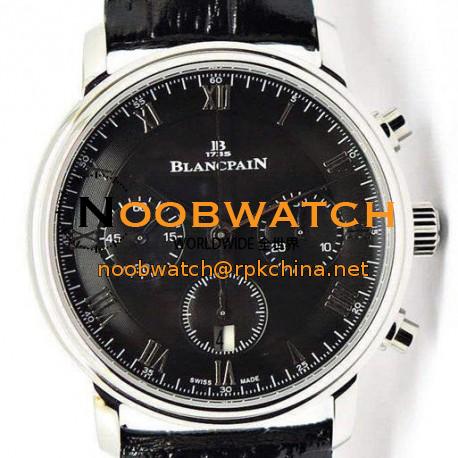 Replica Blancpain Villeret Stainless Steel Black Dial Swiss 7750