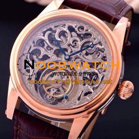 Replica Blancpain Tourbillon Rose Gold Skeleton Dial Swiss Tourbillon