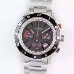 Replica Tudor Grantour Stainless Steel Black Dial Swiss 7750