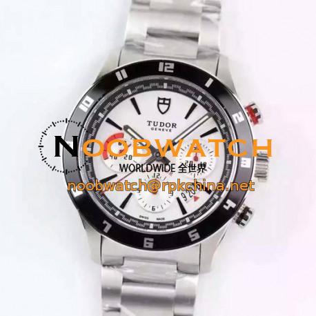 Replica Tudor Grantour Stainless Steel White Dial Swiss 7750