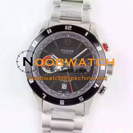 Replica Tudor Grantour Fly-Back Stainless Steel Black Dial Swiss 7750