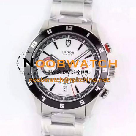 Replica Tudor Grantour Fly-Back Stainless Steel White Dial Swiss 7750