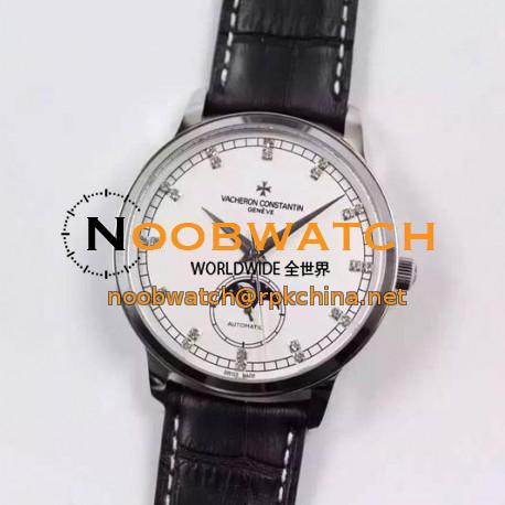 Replica Vacheron Constantin Patrimony 81180 Stainless Steel Diamonds & White Dial Swiss 2450SC