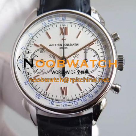 Replica Vacheron Constantin Patrimony Traditionnelle Stainless Steel White Dial Swiss Lemania