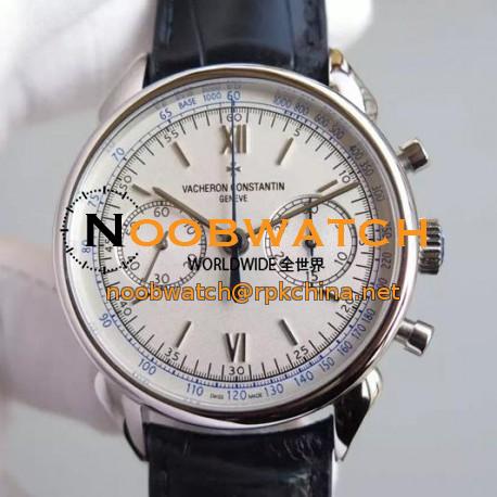 Replica Vacheron Constantin Patrimony Traditionnelle Stainless Steel White Dial Swiss Lemania