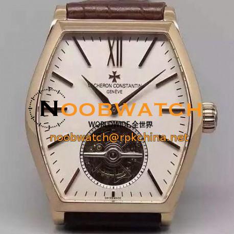 Replica Vacheron Constantin Malte Tourbillon Rose Gold White Dial Swiss Tourbillon