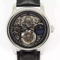 Replica Vacheron Constantin Patrimony Tourbillon Stainless Steel Skeleton & Black Dial Swiss Tourbillon