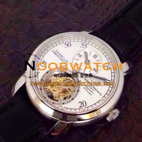 Replica Vacheron Constantin Patrimony Carrousel Tourbillon Stainless Steel White Dial Swiss Carrousel Tourbillon