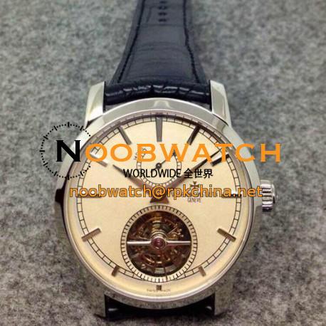 Replica Vacheron Constantin Patrimony Tourbillon Stainless Steel White Dial Swiss Tourbillon