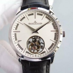 Replica Jaeger-LeCoultre Master Ultra Thin Tourbillon Stainless Steel White Dial Swiss Tourbillon