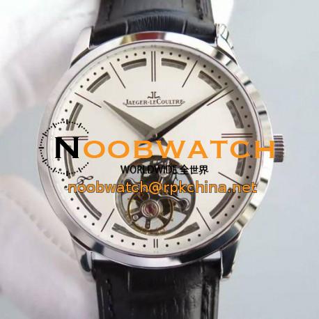 Replica Jaeger-LeCoultre Master Ultra Thin Tourbillon Stainless Steel White Dial Swiss Tourbillon