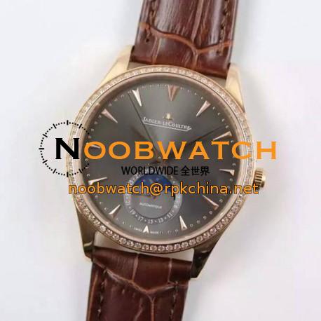 Replica Jaeger-LeCoultre Master Ultra Thin Moon Rose Gold Gray Dial Swiss JLC 925