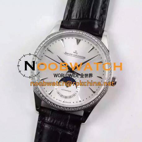 Replica Jaeger-LeCoultre Master Ultra Thin Moon Stainless Steel White Dial Swiss JLC 925