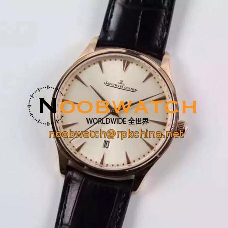 Replica Jaeger-LeCoultre Master Ultra Thin Date Rose Gold White Dial Swiss JLC 899