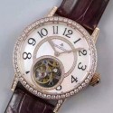 Replica Jaeger-LeCoultre Rendez Vous Tourbillon Ladies Rose Gold & Diamonds Pearl Dial Swiss Tourbillon