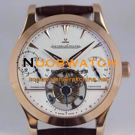 Replica Jaeger-LeCoultre Master Grande Tradition Tourbillon Rose Gold White Dial Swiss Tourbillon