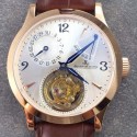 Replica Jaeger-LeCoultre Master Grande Tradition Tourbillon Rose Gold White Dial Swiss Tourbillon