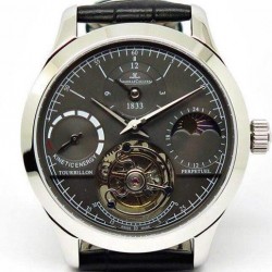 Replica Jaeger-LeCoultre Master Grande Tradition Tourbillon Stainless Steel Black Dial Swiss Tourbillon