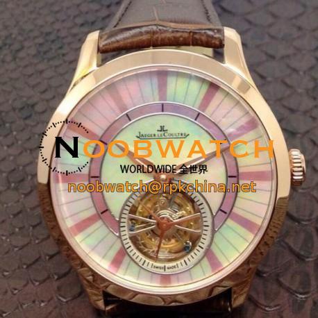 Replica Jaeger-LeCoultre Rendez Vous Tourbillon Rose Gold Pearl Dial Swiss Tourbillon