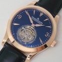 Replica Jaeger-LeCoultre Master Ultra Thin Tourbillon Rose Gold Black Dial Swiss Tourbillon