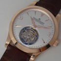 Replica Jaeger-LeCoultre Master Ultra Thin Tourbillon Rose Gold White Dial Swiss Tourbillon