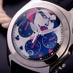 Replica Corum Bubble Chronograph Joker Stainless Steel Joker Dial Swiss 7750