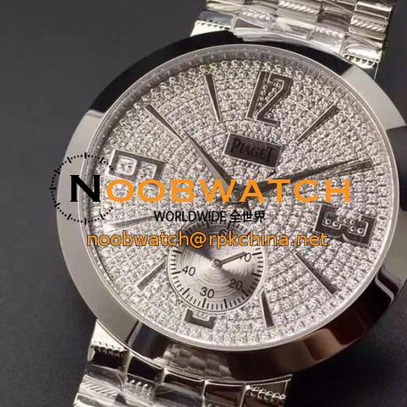 Replica Piaget Dancer Stainless Steel Diamonds Dial Swiss 2824