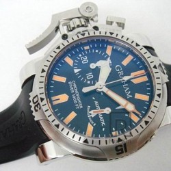 Replica Graham Chronofighter Oversize Diver Stainless Steel Carbon Fiber Dial Swiss 7750