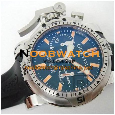 Replica Graham Chronofighter Oversize Diver Stainless Steel Carbon Fiber Dial Swiss 7750