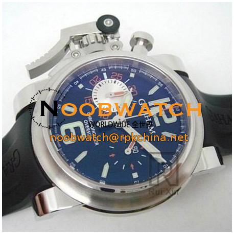 Replica Graham Chronofighter Oversize Stainless Steel Black & Orange Dial Swiss 7750