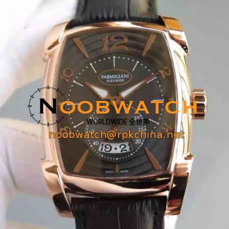 Replica Parmigiani Fleurier Kalpa Grande Rose Gold Black Dial Swiss 331