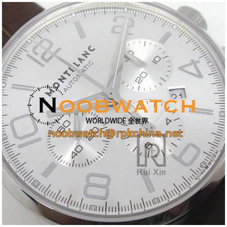 Replica Montblanc Timewalker Chronograph Stainless Steel Stainless Steel Markers White Dial Swiss 7750