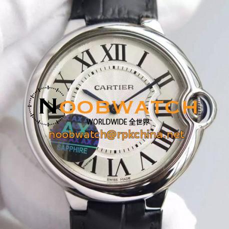 Replica Cartier Ballon Bleu Stainless Steel White Dial Swiss 2836-2