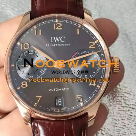 Replica IWC Portuguese IW500702 Rose Gold Gray Dial Swiss 52010