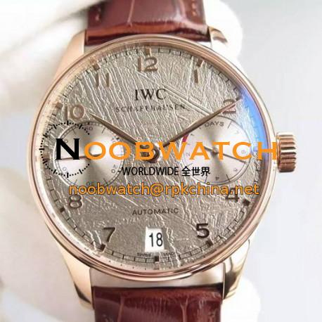 Replica IWC Portuguese IW5001 Rose Gold Gray Dial Swiss 52010