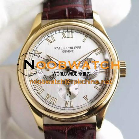 Replica Patek Philippe Annual Calendar 5035J Yellow Gold White Dial Swiss PP 315SQA