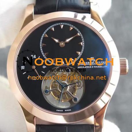 Replica Jaeger-LeCoultre Master Grande Tradition Tourbillon Rose Gold Black Dial Swiss Tourbillon