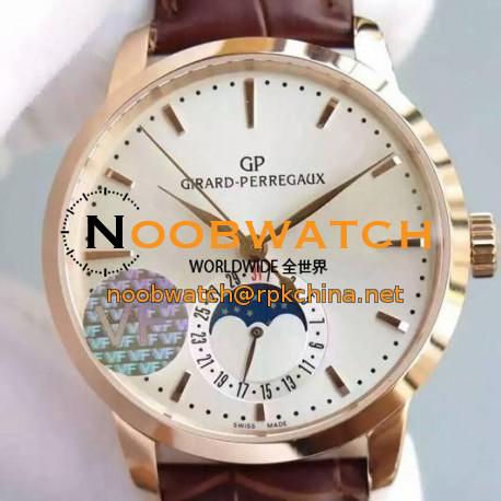 Replica Girard Perregaux 1966 Rose Gold White Dial Swiss GP 033MO