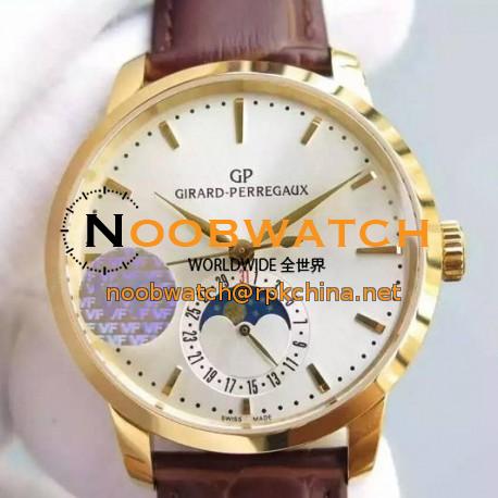 Replica Girard Perregaux 1966 Yellow Gold White Dial Swiss GP 033MO