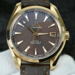 Replica Omega Seamaster Aqua Terra 150M Rose Gold Brown Dial Swiss 8501