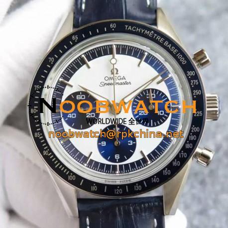 Replica Omega Speedmaster Moonwatch Limited Edition Stainless Steel White & Blue Dial Swiss 1861