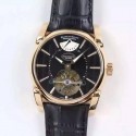 Replica Parmigiani Fleurier Tonda Tourbillon Rose Gold Black Dial Swiss Tourbillon