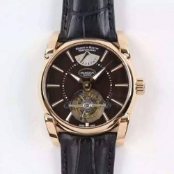 Replica Parmigiani Fleurier Tonda Tourbillon Rose Gold Brown Dial Swiss Tourbillon