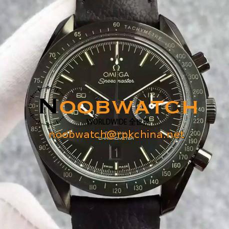 Replica Omega Speedmaster Moonwatch PVD Black Dial Swiss 9300