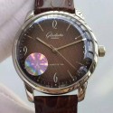 Replica Glashutte Senator Sixties Stainless Steel Brown Dial Swiss Caliber 39-52