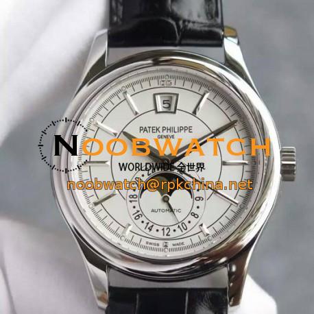 Replica Patek Philippe Annual Calendar 5205 Stainless Steel White Dial Swiss 324