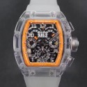 Replica Richard Mille RM011-FM Shappire Orange & Skeleton Dial Swiss 7750