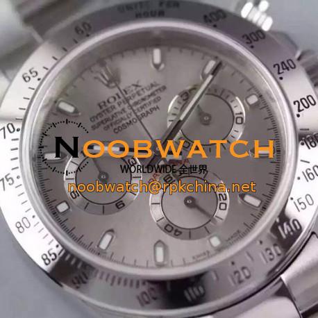 Replica Rolex Daytona Cosmograph 116520 JF Stainless Steel Anthracite Dial Swiss 7750 Run 6@SEC